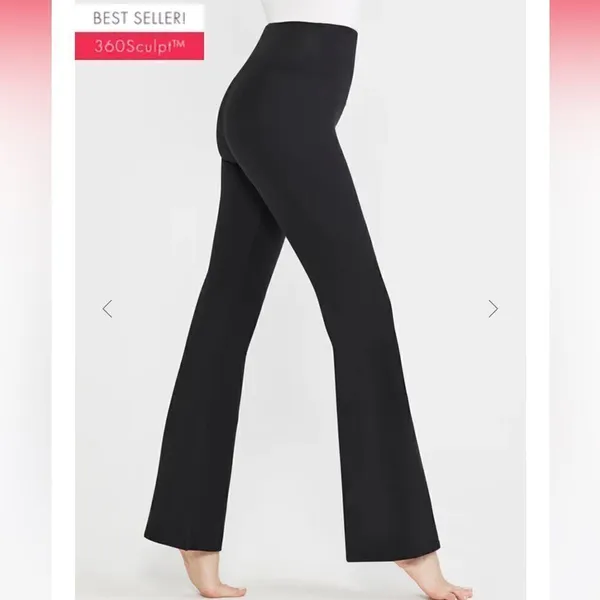 Yummie NWT Susie Flare Shaping Legging Cotton Stretch Black Women's Pants Small - Image 3