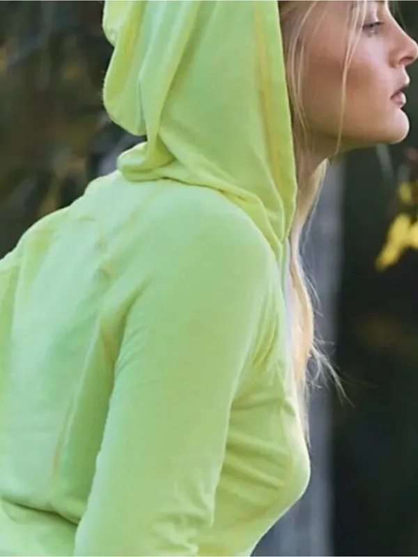 FP Movement Wild Ride Hoodie Sour Citrus Light Yellow Extra Large New With Tags - Image 8