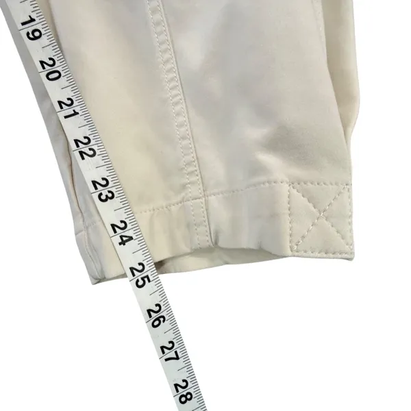 Banana‎ Republic Slim Refined Stretch Cargo Pant Women 16 Cream Modern Utility - Image 8