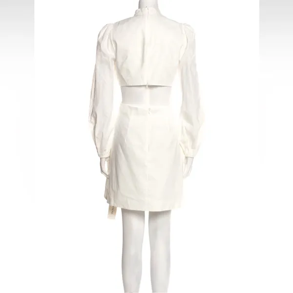 NWT Zimmermann Zinnia Bow Cut Out Short Dress - Image 6