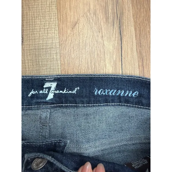 7‎ For All Mankind Roxanne Skinny Jeans Dark Wash Stretch Women's 26 - Image 5