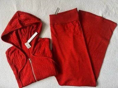Hudson Cable Knit Full Zip Hoodie & Pants Set - L/ Xl - Image 5