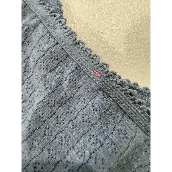 Edikted Crop Tank Top XS Cotton Stretch Y2K Babydoll Coquette Travel Concert - Image 3