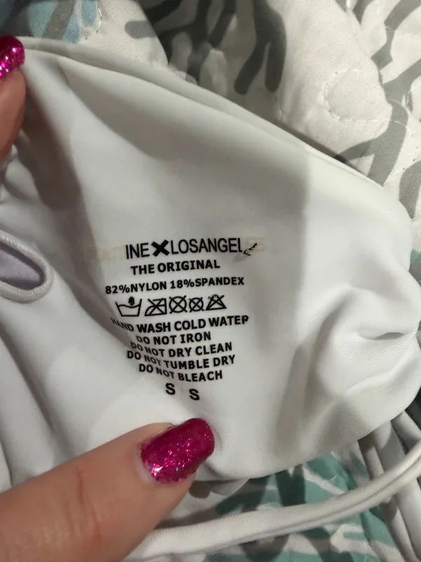 Boutine White Swim Top, Sz S - Image 3
