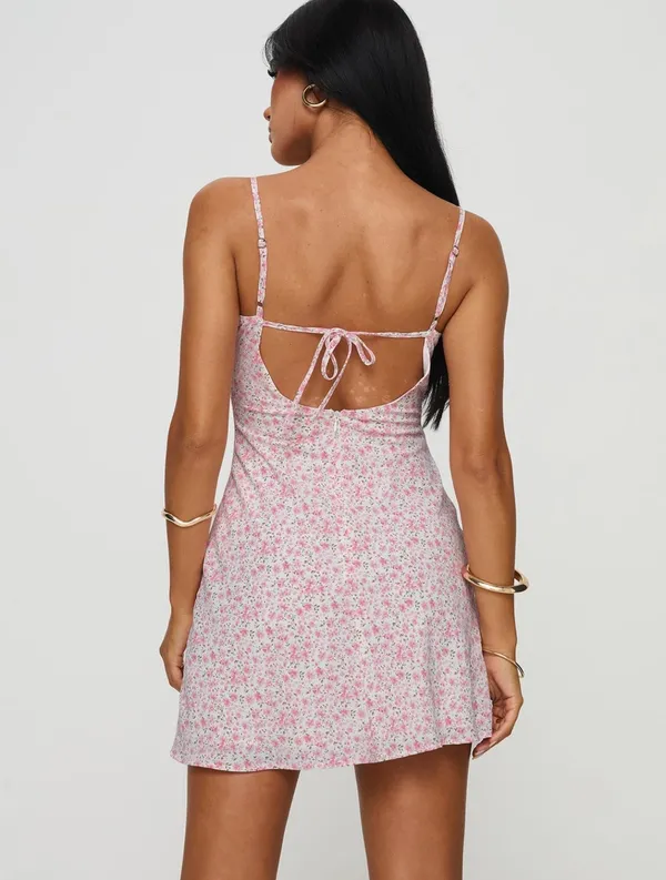 Princess Polly Pink Floral Mini Dress - Image 3