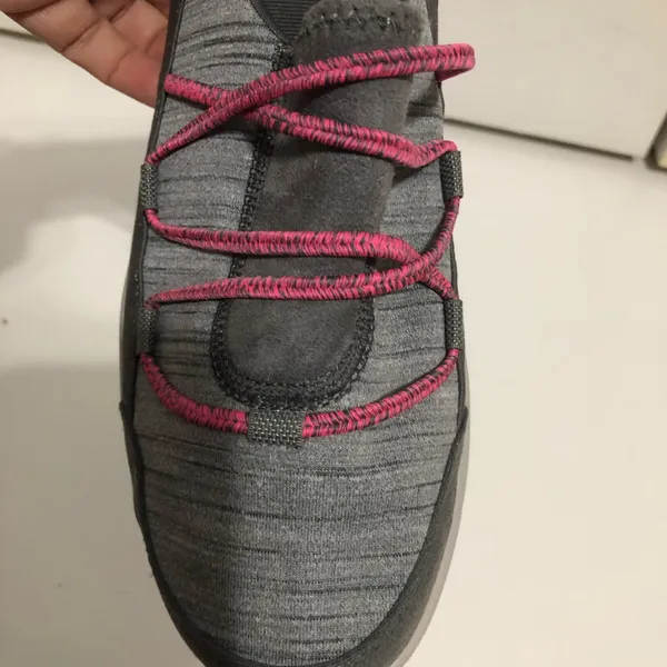 Skechers Gray pink‎ slip on Sneakers Go Steps women’s size 8.5 Go Go Mat walking - Image 11