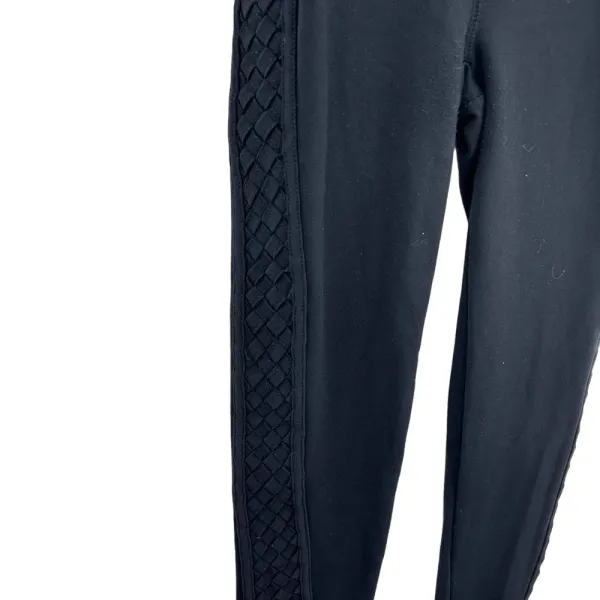 Free People Movement Side‎ Woven Lattice High Waisted Leggings Black Size XS - Image 2