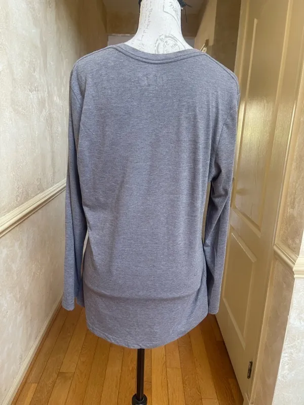 NFL Philadelphia Eagles NFC Champions Super Bowl LII Gray Long Sleeve Top Womens XL - Image 3