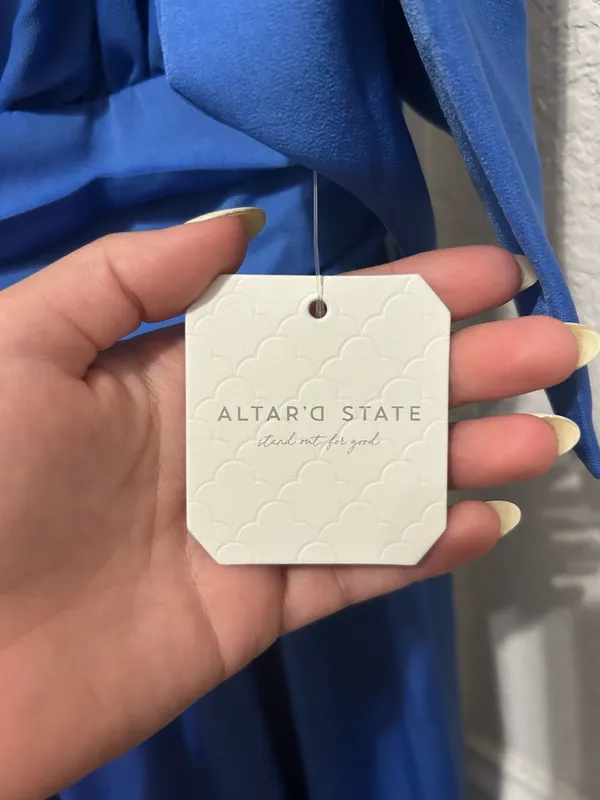 Altar'd State Dress Blue - Image 3