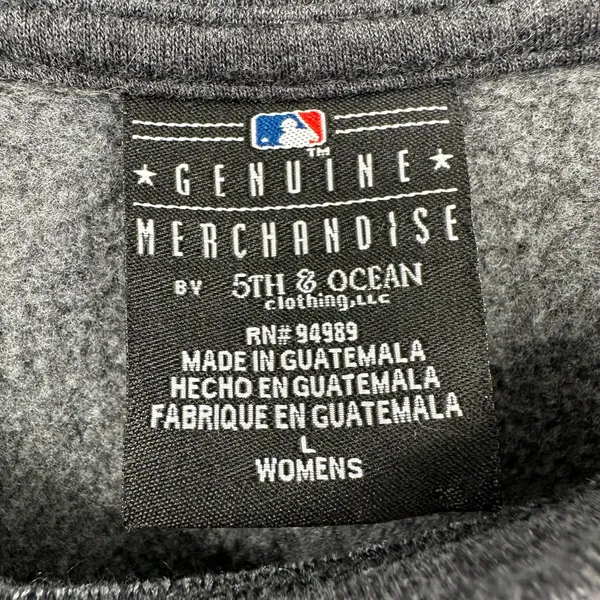 5th & Ocean‎ Size Large Long Sleeve Sweater Washington Nationals Sweatshirt - Image 3
