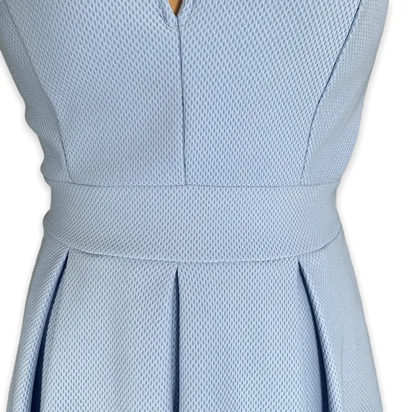 Vintage Windsor Baby Blue‎ Strapless Fit Flare Mini Dress Sweetheart Neckline - Image 6