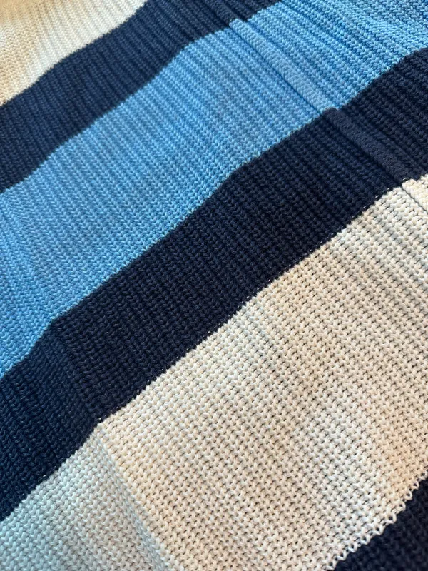 Aerie Oversized Striped Quarter Zip - Image 6