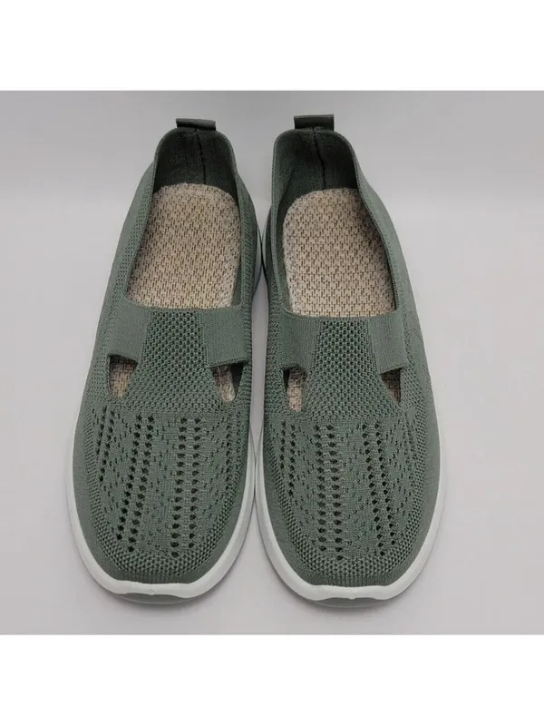 Women's Breathable Mesh Slip On Sneakers Comfortable Lightweight Walking Shoes - Image 3