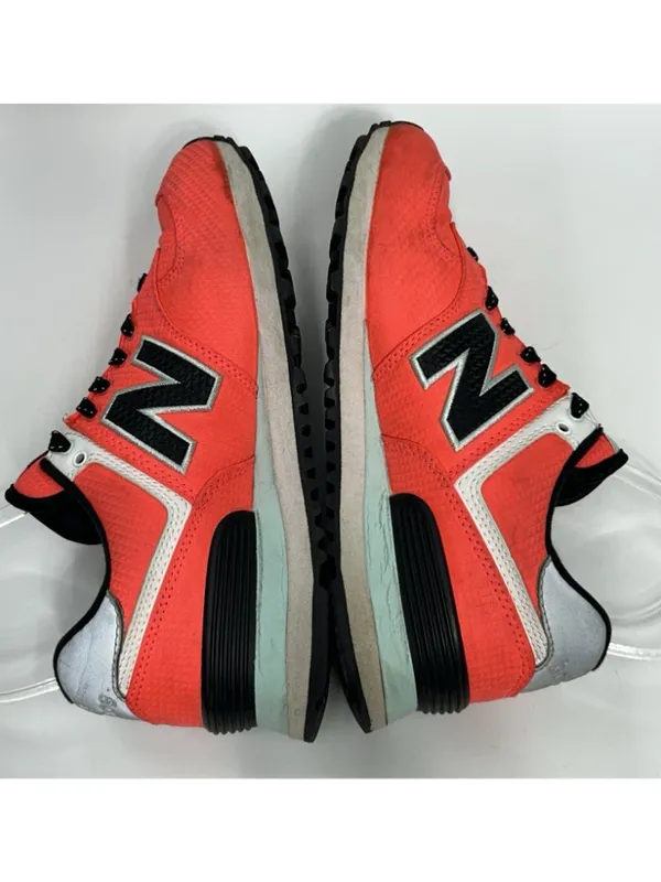 New Balance 574 Women's Shoes Sneakers Size 6 Vivid Coral Running Retro Gym - Image 7