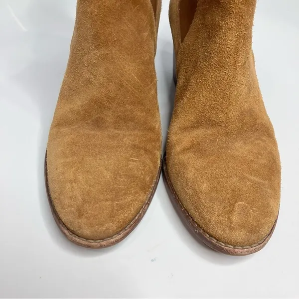 Madewell the Regan Boots pull on suede cognac‎ size 8 - Image 4