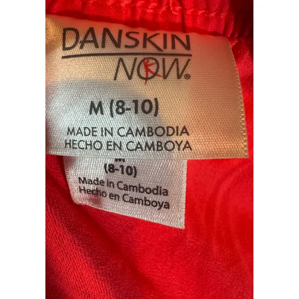 Danskin Now Womens Neon Pink Teal Running Shorts Size M 8-10 Performance Liner - Image 3