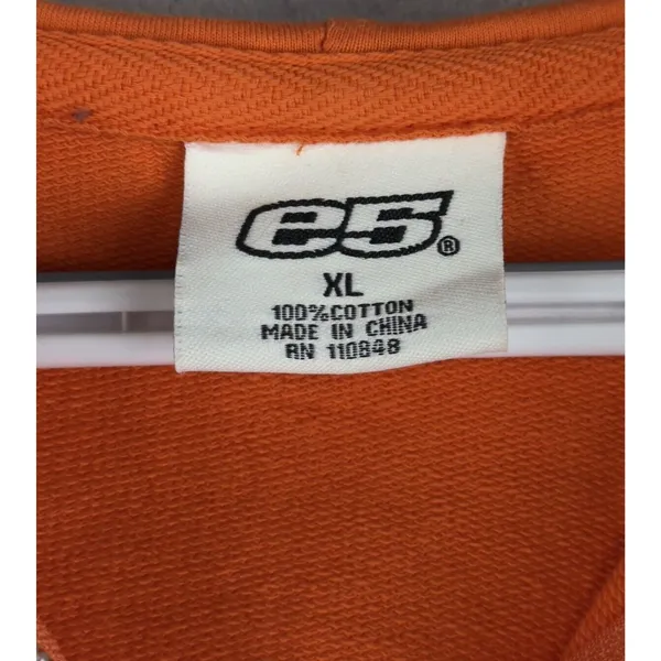 Clemson Jacket Woman’s XL Full Zip Long Sleeve Hooded Tigers Orange E5 - Image 7