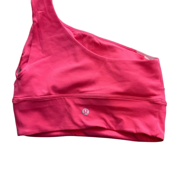 lululemon align asymmetrical bra‎ One shoulder Bra Size 4 Pink - Image 2