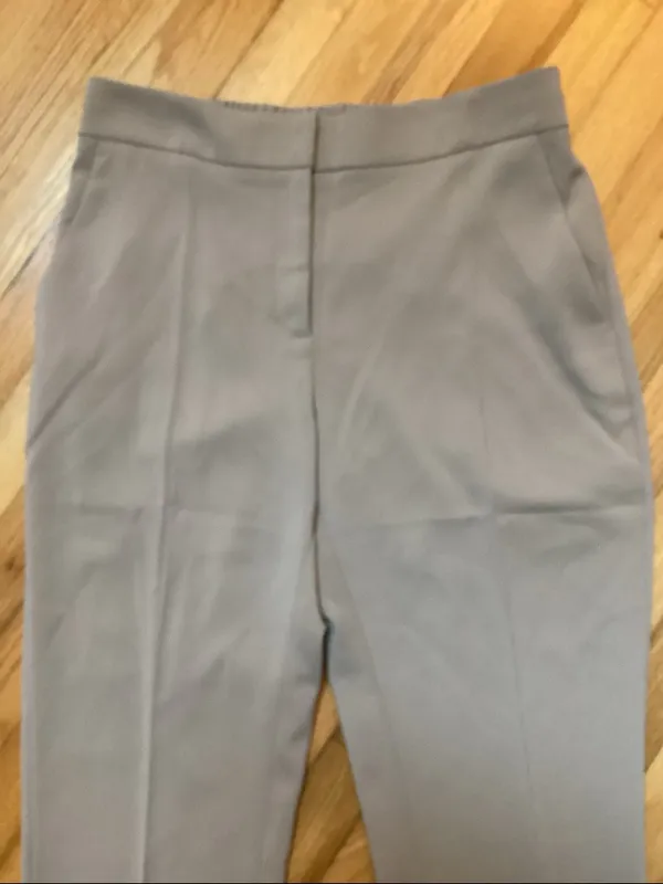 NWT Quince Stretch Crepe Ankle Pants Size 14 Morel Gray - Image 3