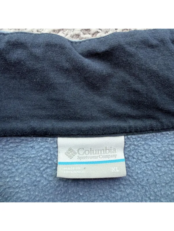 The North Face Columbia Quarter Zip Fleece Pullover Sweatshirt Blue XL Outdoor Casual - Image 4