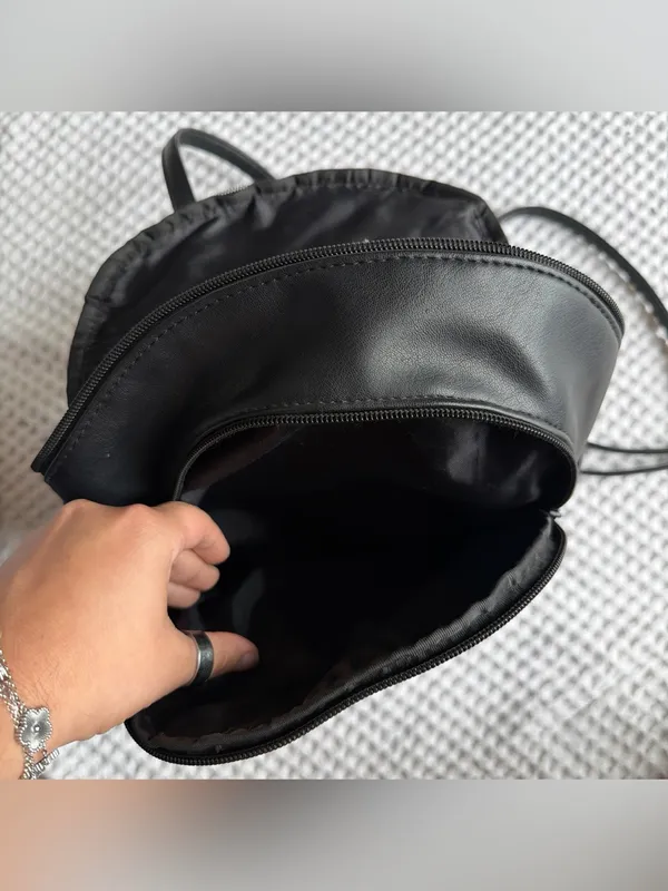 Black Mini Backpack Crossbody Bag - Unbranded - Image 5