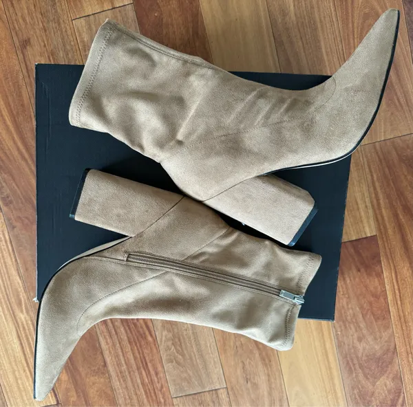 Marc Fisher LTD Suede Larry Pointed Toe Boots - Image 3