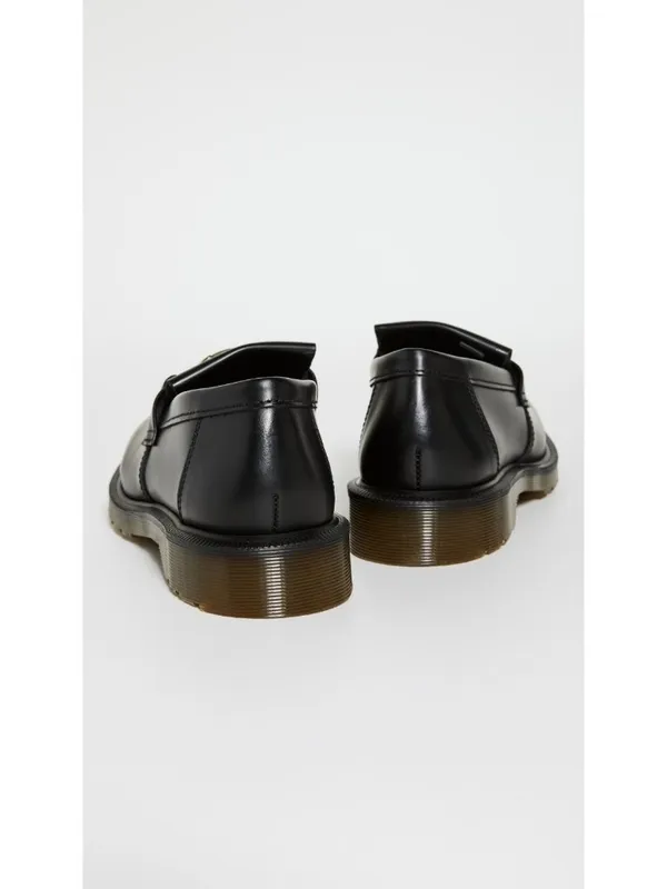 NEW Dr. Martens Adrian Snaffle in Black Smooth Leather Kiltie Loafers W 8 / M 7 - Image 3