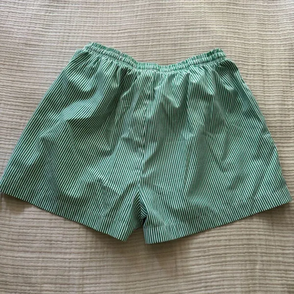 Striped Blouse Tie Shorts - Image 2