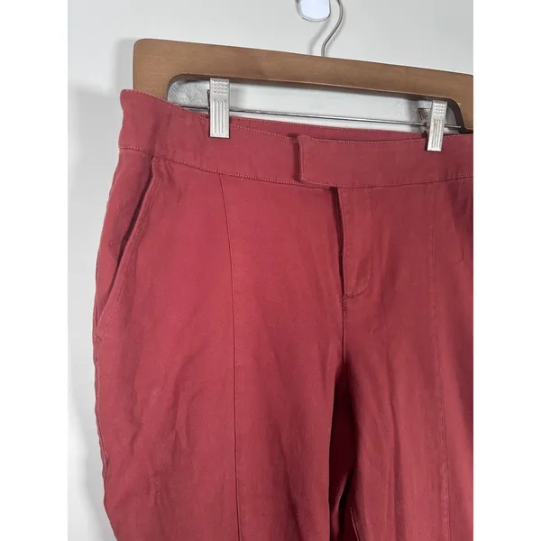 ModCloth Cropped Trousers Women Large Red Retro Twee Indie Academic - Image 4