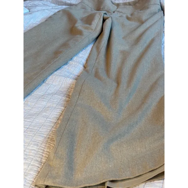 Banana Republic Harrison Tan Wool Blend Stretch Wide Leg Trousers Pants 4 362333 - Image 4