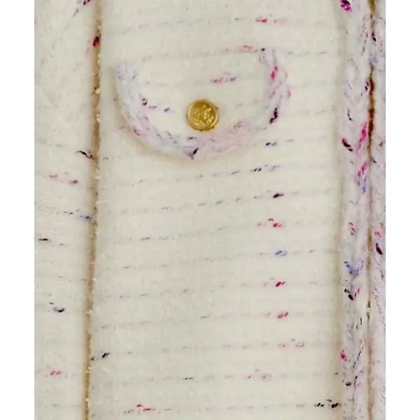 J.Crew Cropped Lady Jacket Marled Yarn Heather Ivory Wool Blend Preppy M NWT - Image 2