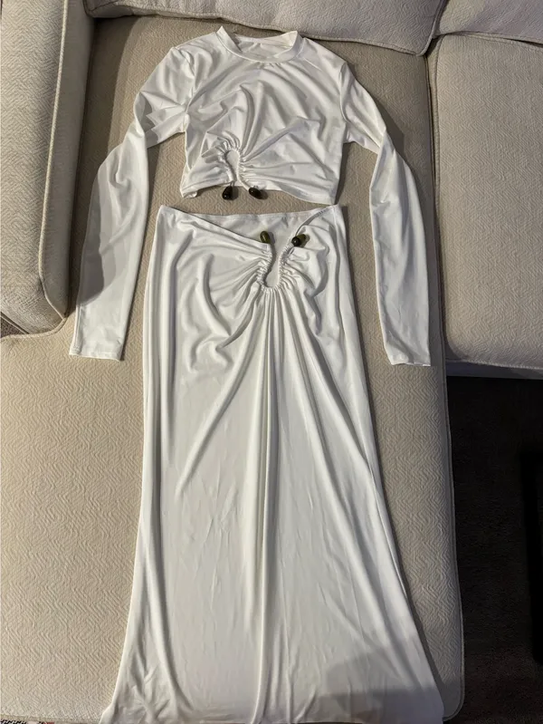 Local Boutique Matching Set White Size L - Image 3