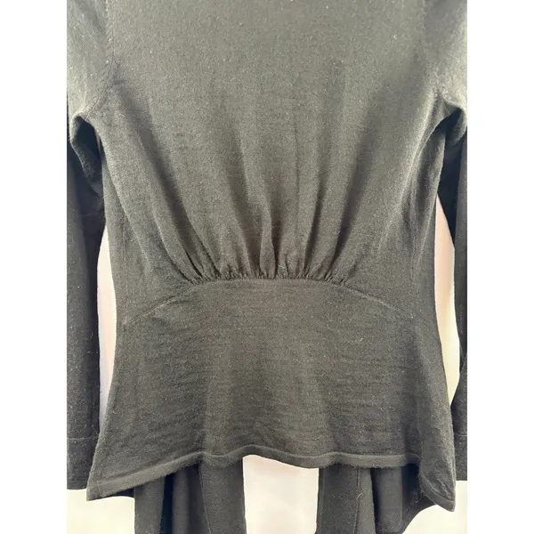 Women’s Víctor Alfaro Small Black Wool Cardigan - Image 4