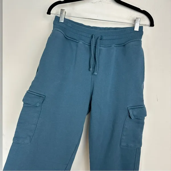 Oner Active All Day Cargo Joggers Sz Medium Teal Blue Pocket Sweatpants - Image 6