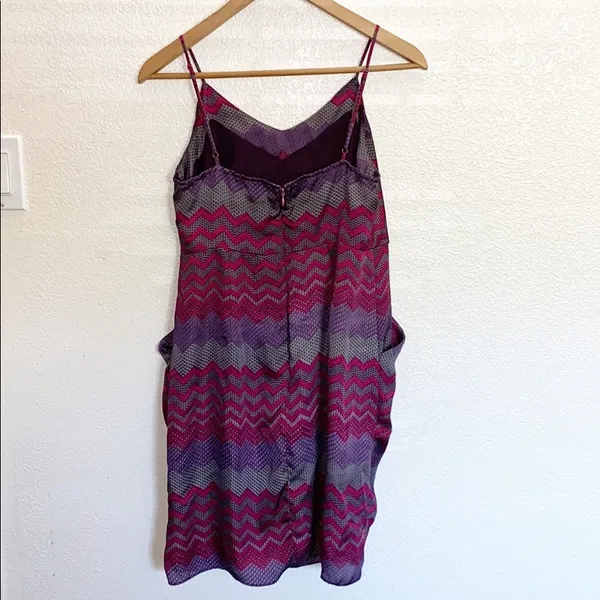 Collective Concepts Chevron Purple Pink & Grey Tank Dress - Image 6