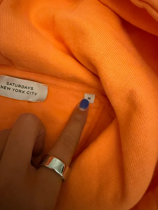 Saturday’s hoodie Orange Size M - Image 4