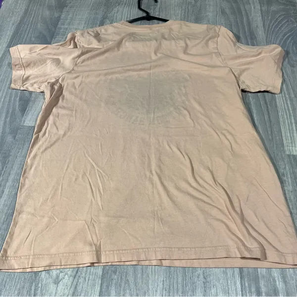 No Brand Pink Beige Graphic T-Shirt; L/XL - Image 5
