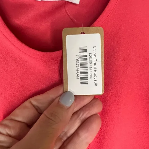 Vestique NWT Coral Cutout Sleeveless Bodysuit - Image 4