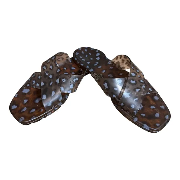 Maurice’s Leopard Print Jelly Slide Sandals - Image 2