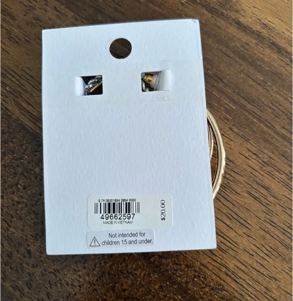 NWT Express Two Tone Textured Double Earrings - Image 5
