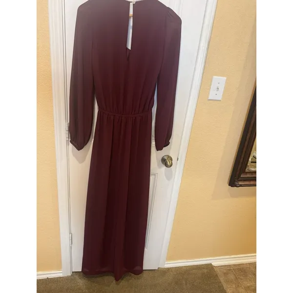 Show Me Your Mumu Dress Womens Small Burgundy Wine Long Emily Maxi Bridesmaid - Image 5