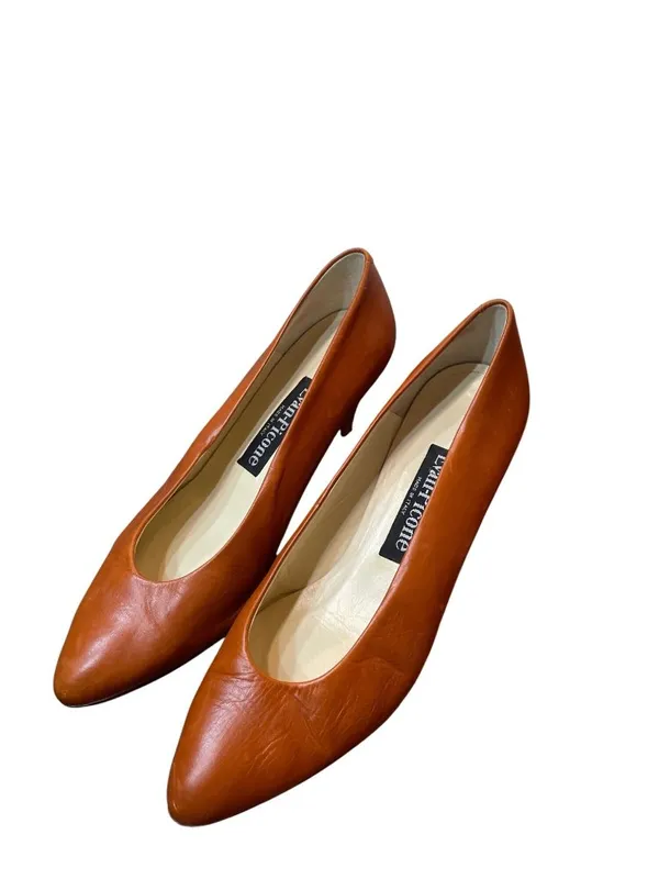 Evan Picone wms orange slip on kitten heels 2" formal shoes SKU 10-411 - Image 16