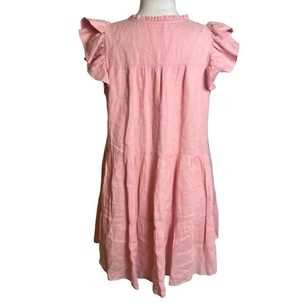 Sea New York Shannon pink tiered dress‎ estimated XL - Image 4