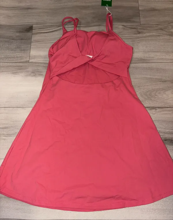 Halara Plush Double Straps 2-Piece Pocket Slip Dance Active Dress - Image 5
