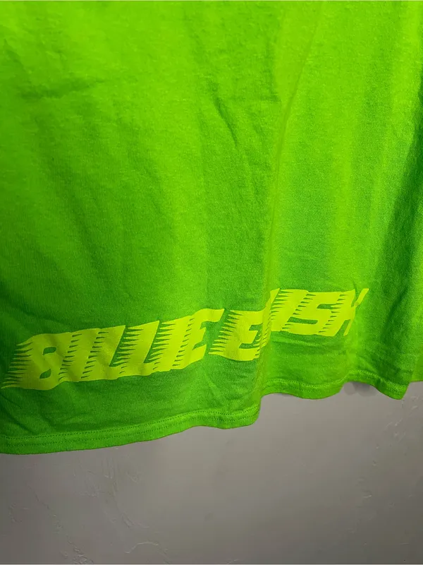 Billie Eilish Neon Green Blohsh Official Concert MerchUnisex Long Sleeve Top‎ - Image 6