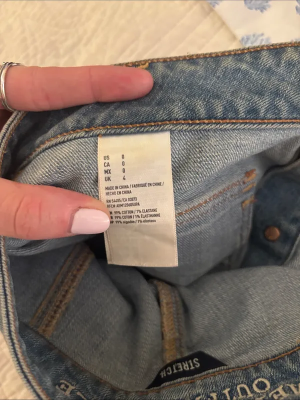 American Eagle Outfitters Button-Front Denim Mini Skirt in Blue - Image 3