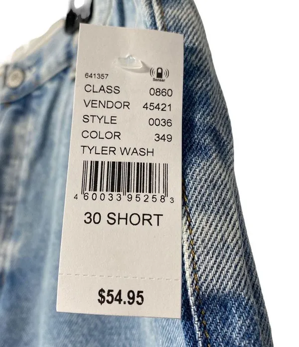 PACSUN Women’s Jeans Light Wash High Waisted Straight Leg Size 30 Short Raw Hem - Image 7