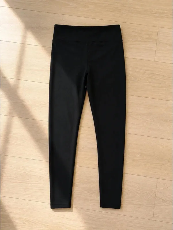 Baleaf Black Athletic Leggings Size M High Rise Yoga Workout Pants - Image 2