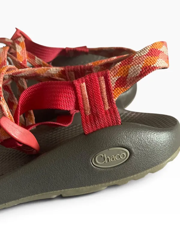 Chaco Z/Cloud X Strappy Hiking Sandals Standard Peach Orange Women's - Image 6