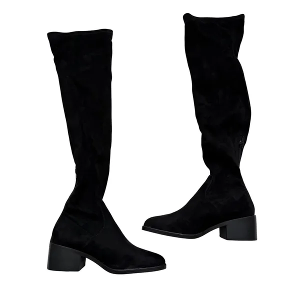 Steve Madden Georgette Black Over The Knee Stretch Boots Block Heel Size 6M - Image 2